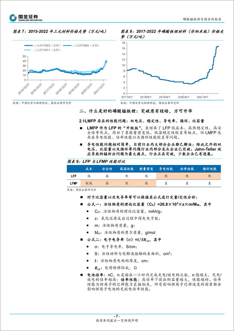 《磷酸锰铁锂行业专题报告：电池前瞻研究系列专题（二），固溶体是本质，析出是现象，看好液相法-20220521-国金证券-30页》 - 第8页预览图