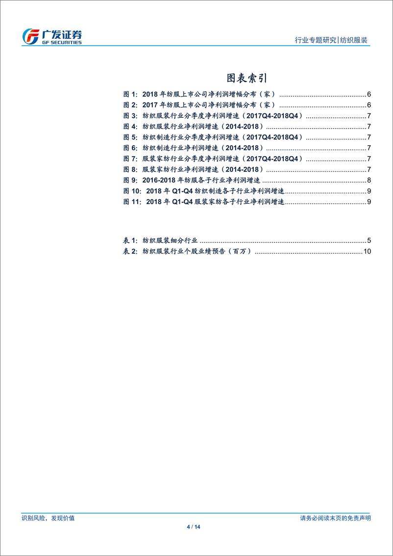 《纺织服装行业2018年报业绩前瞻：纺织制造板块业绩增速逐季提升，服装家纺板块增速回落-20190225-广发证券-14页》 - 第5页预览图