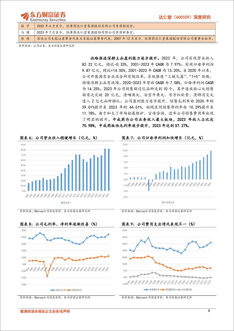 《达仁堂(600329)深度研究：传统中药精粹的优秀传承者-241016-东方财富证券-27页》 - 第8页预览图