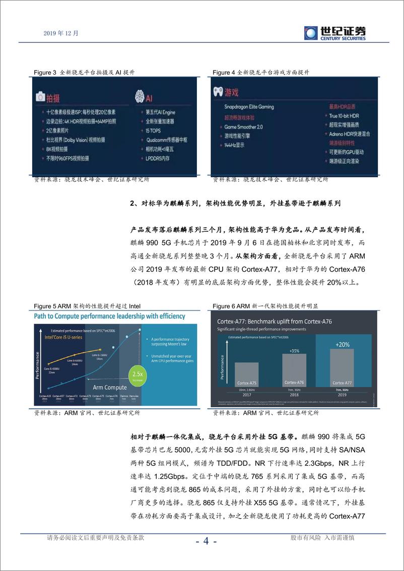 《半导体行业点评报告：高通发布全新5G平台，换机周期到来-20191210-世纪证券-10页》 - 第6页预览图