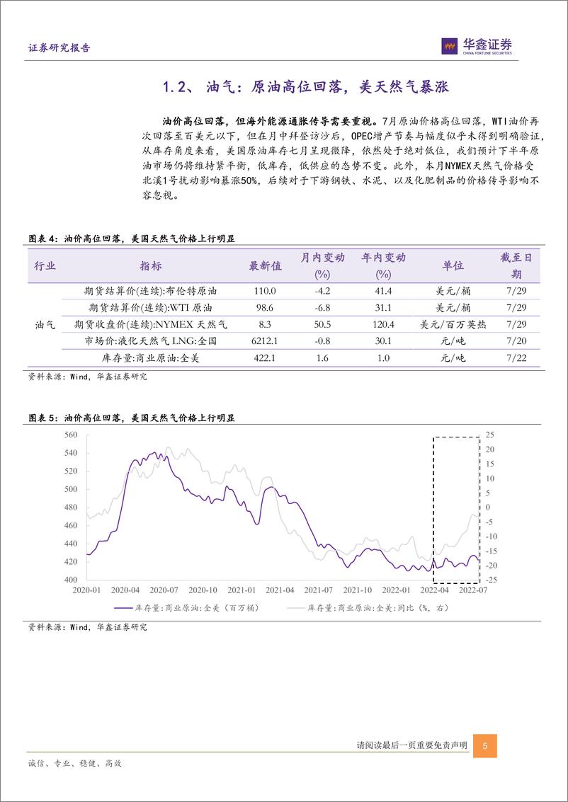 《7月景气跟踪报告：新能源景气依旧，关注下游通胀-20220803-华鑫证券-22页》 - 第6页预览图