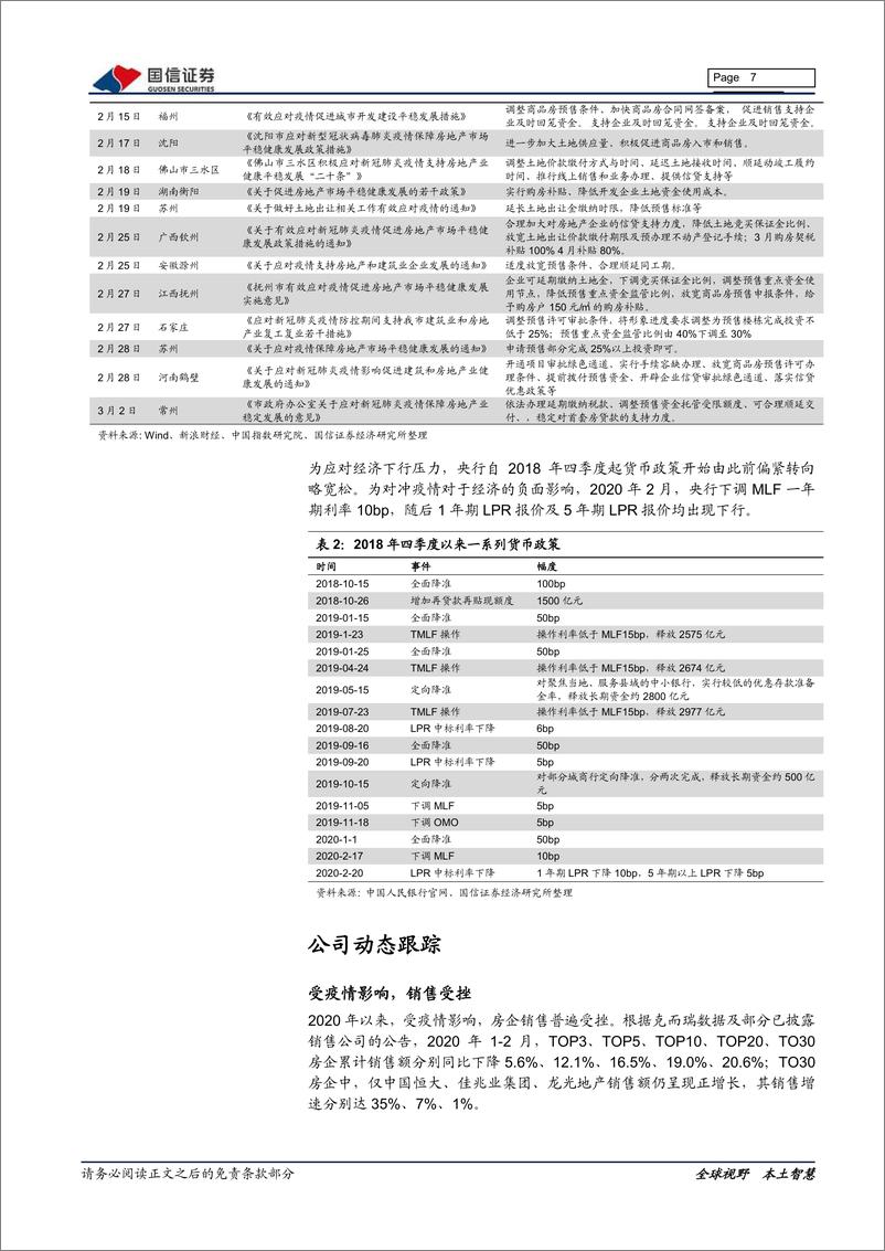 《房地产行业2020年3月投资策略：建议加大对优势地产股的配置-20200306-国信证券-16页》 - 第8页预览图