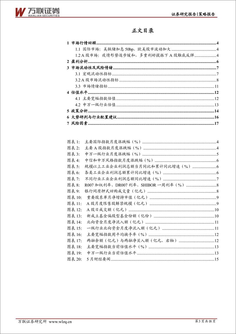 《2022年6月策略月报：A股底部反弹，市场预期改善-20220530-万联证券-18页》 - 第4页预览图