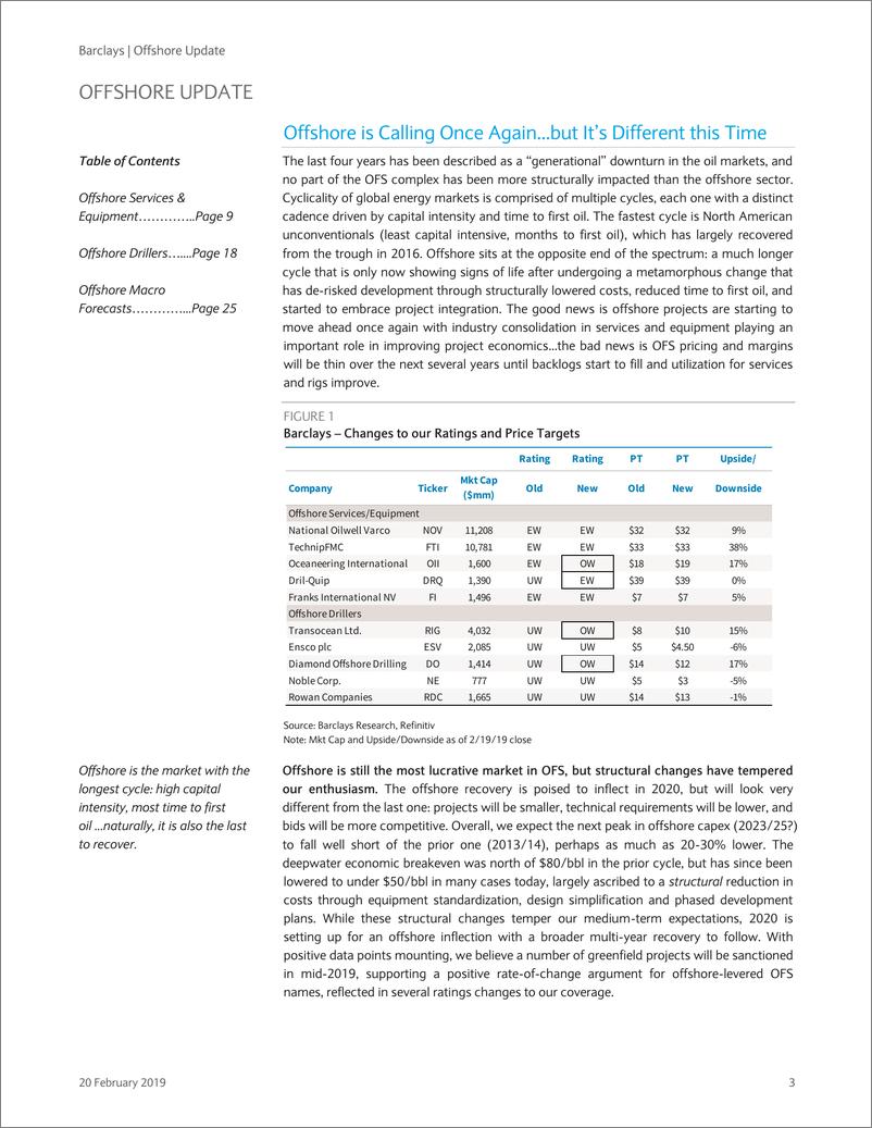 《巴克莱-美股-石油服务与设备行业-离岸更新：将OII、RIG、DO调整为增持，DRQ调整为持有-2019.2.20-45页》 - 第4页预览图