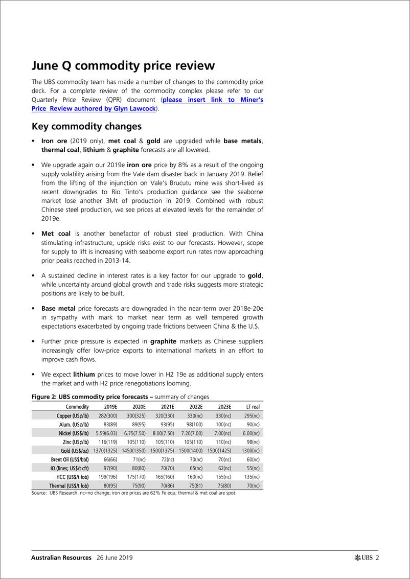 《瑞银-澳大利亚-金属与采矿业-澳大利亚矿业：2019年Q2更加平稳-2019.6.26-51页》 - 第3页预览图