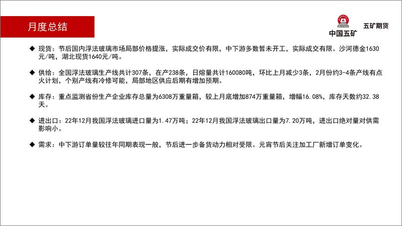 《玻璃月报：情绪回落，需求仍待验证-20230203-五矿期货-23页》 - 第5页预览图