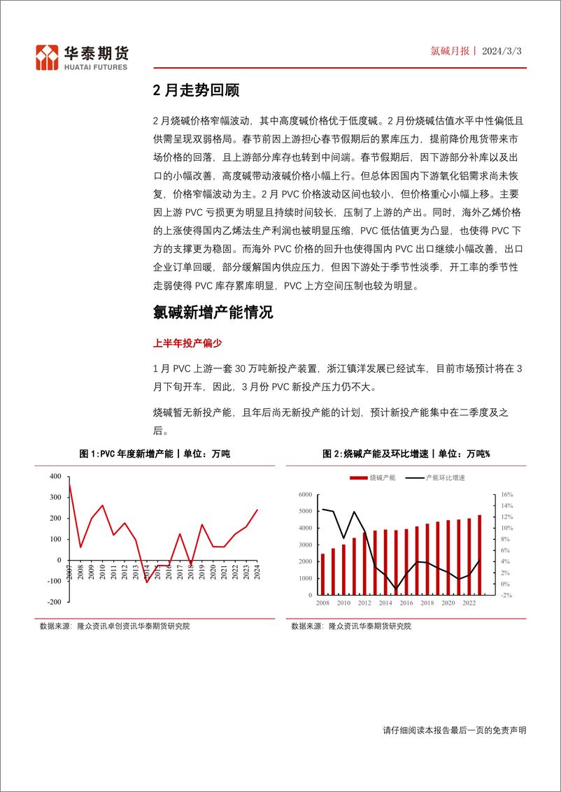 《氯碱月报：需求季节性回暖，关注库存变化-20240303-华泰期货-16页》 - 第5页预览图