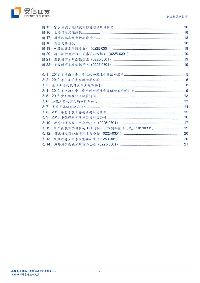 《全市场教育行业策略报告：纵览全国性竞赛名单，看素质教育赛道前景-20190303-安信证券-23页》 - 第5页预览图