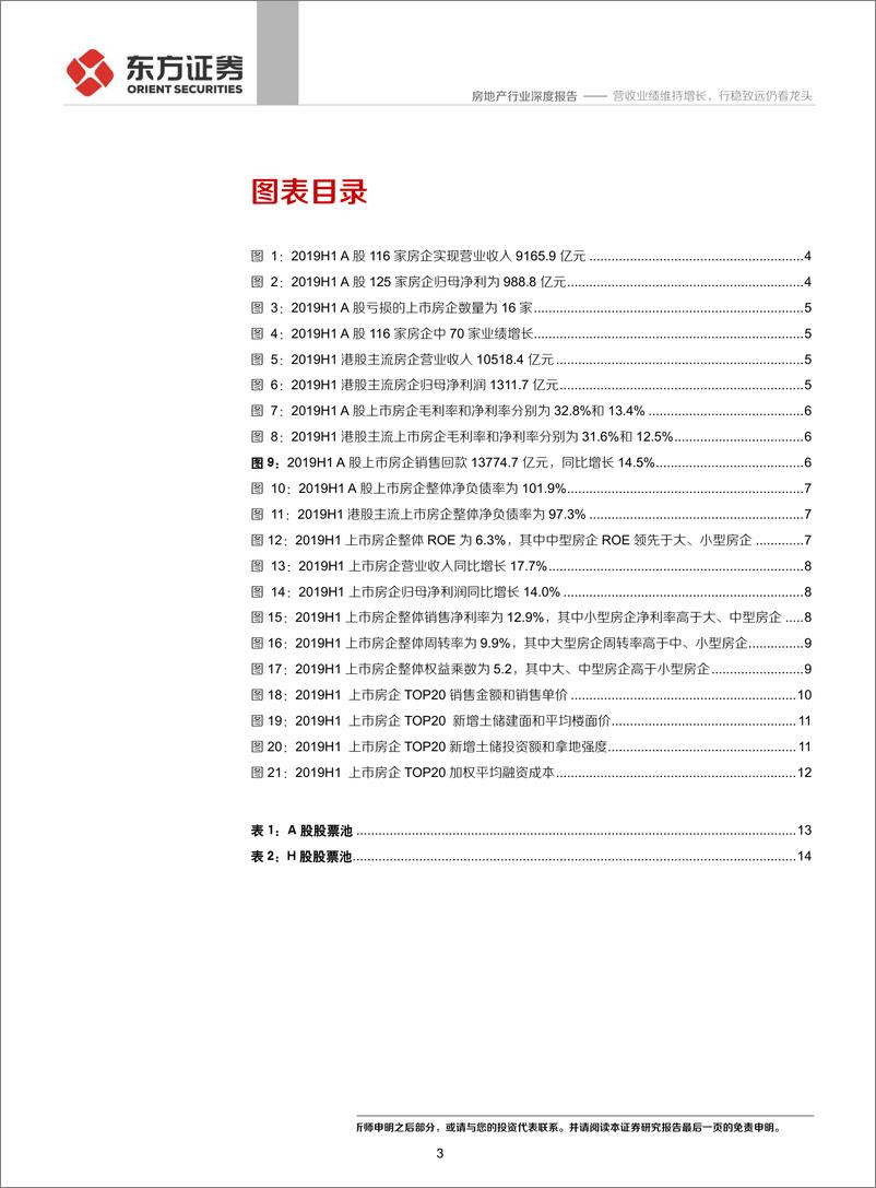 《房地产行业2019年中报整体回顾：营收业绩维持增长，行稳致远仍看龙头-20190903-东方证券-17页》 - 第4页预览图