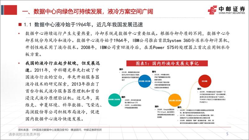 《通信行业液冷深度：产业和政策双轮驱动，数据中心液冷进入高景气发展阶段-240709-中邮证券-51页》 - 第5页预览图