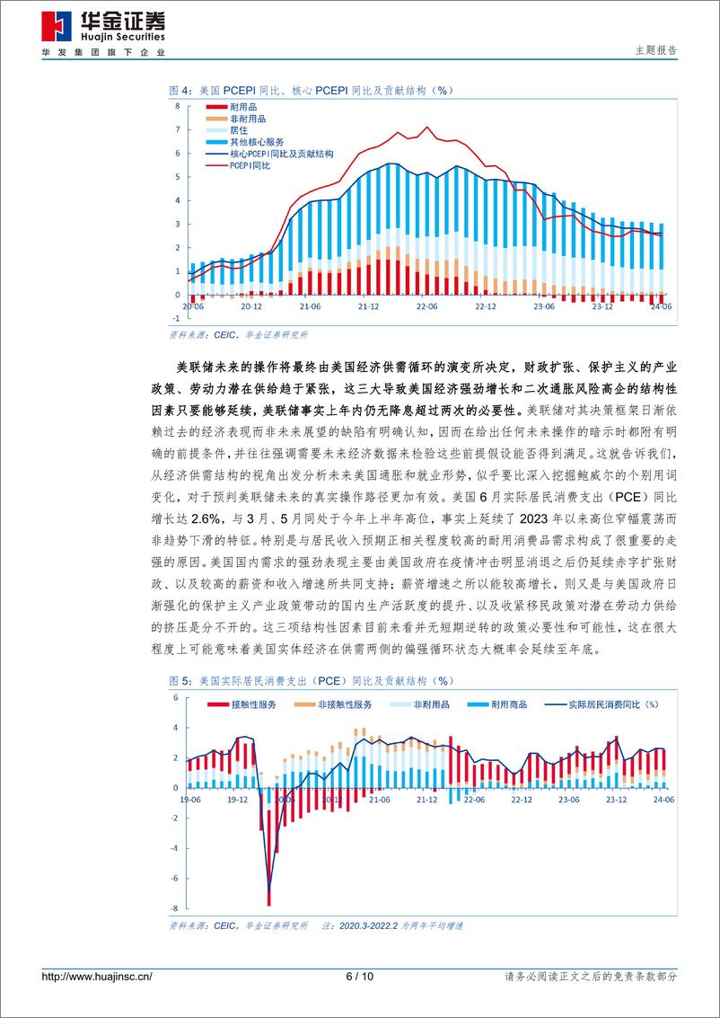 《美联储、日央行7月决议分析：强降弱升，美日央行决策背离合理么？-240801-华金证券-10页》 - 第6页预览图