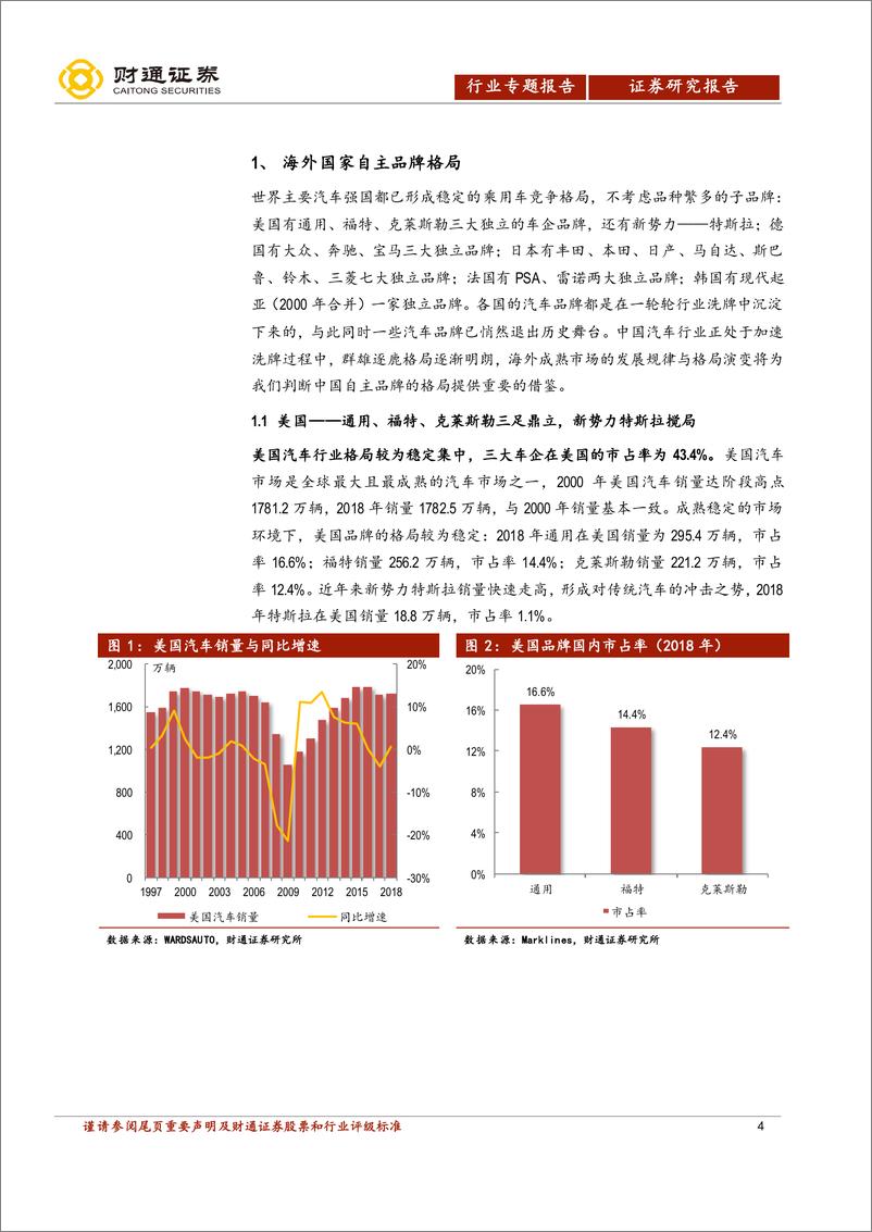 《汽车行业中国汽车产业展望报告之三：自主品牌还会剩几家？-20190807-财通证券-43页》 - 第5页预览图