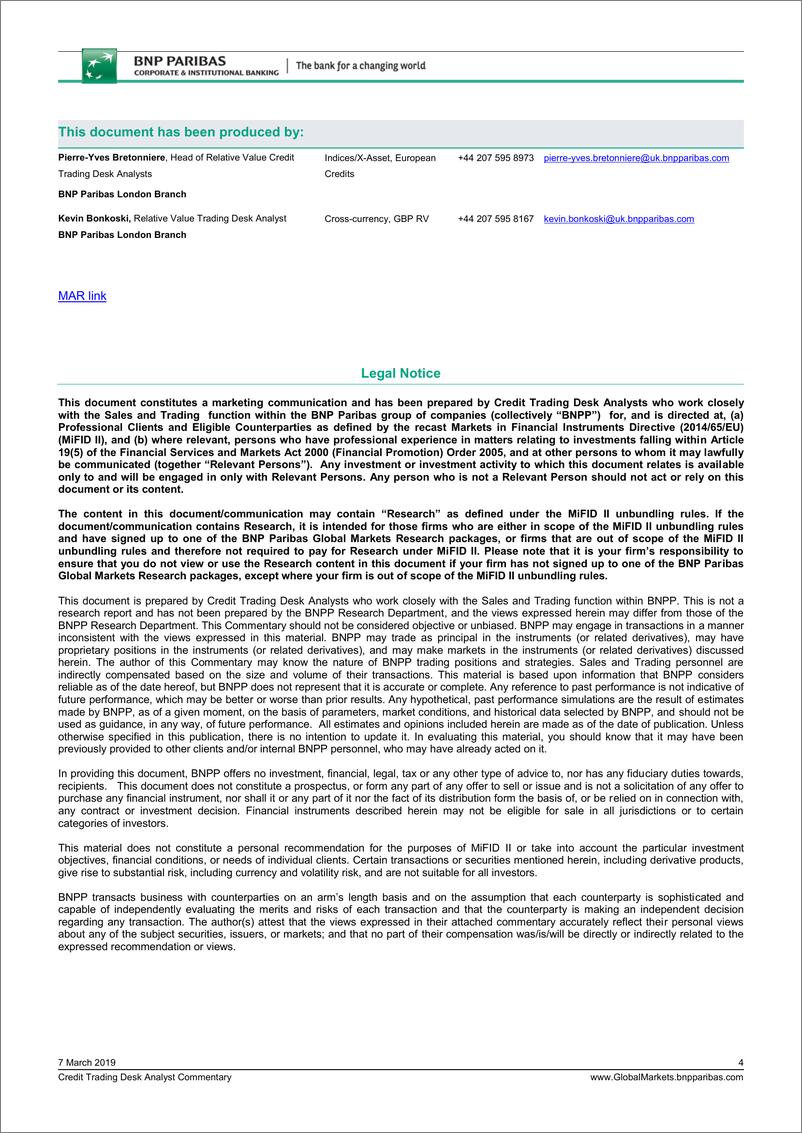 《巴黎银行-欧洲-信贷策略-信贷分析评论：关注iTraxx与CDX指数-20190307-8页》 - 第7页预览图