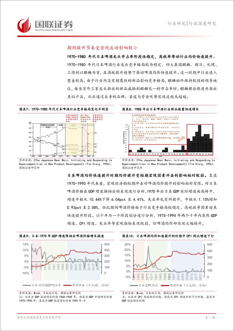 《食品饮料行业啤酒高端化系列二：复盘日韩看我国啤酒高端化破局之路-240829-国联证券-33页》 - 第8页预览图