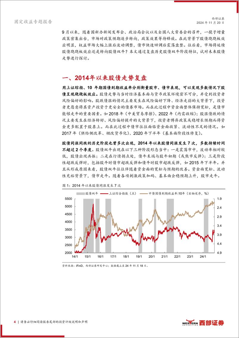 《固定收益专题报告：股债双牛如何开启？-241120-西部证券-16页》 - 第4页预览图