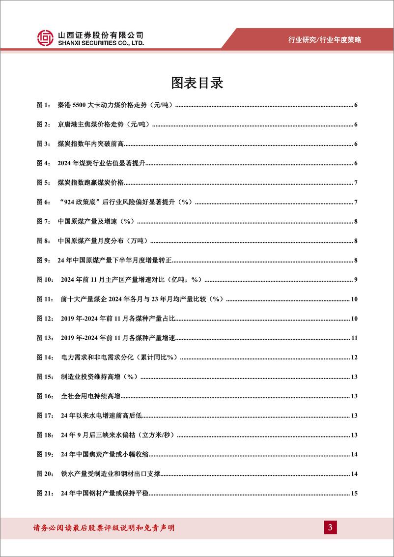 《25年煤炭行业年度策略报告：以进促稳，红利套息-250115-山西证券-30页》 - 第3页预览图