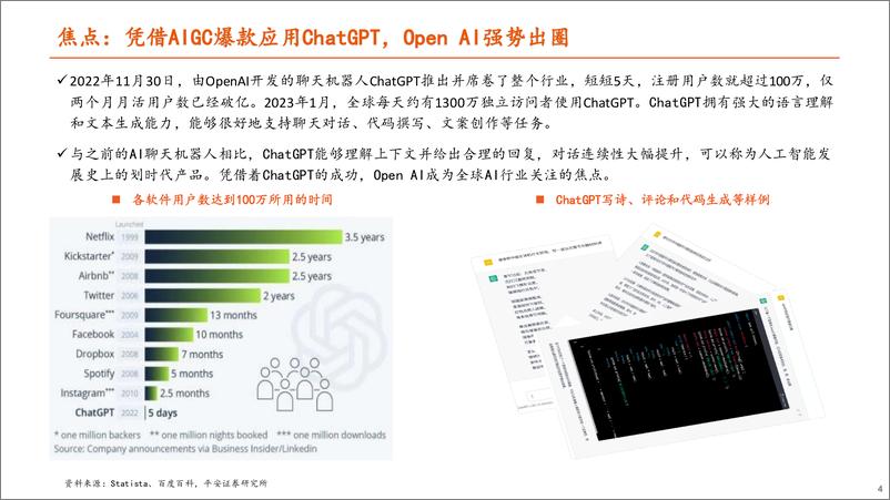 《计算机行业深度报告：ChatGPT火爆出圈，AI算力和行业应用潜力巨大》 - 第4页预览图