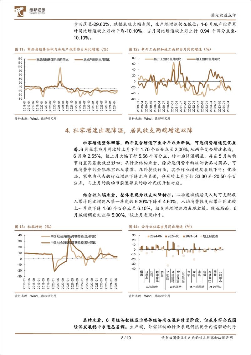 《6月经济数据点评：5%25的成色与定力-240716-德邦证券-10页》 - 第8页预览图