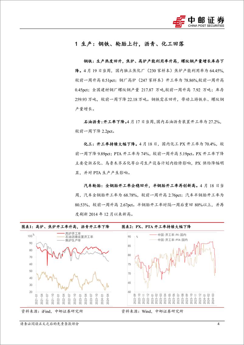 《高频数据跟踪：大宗商品涨价势头不减，航运指数企稳上行-240421-中邮证券-13页》 - 第4页预览图