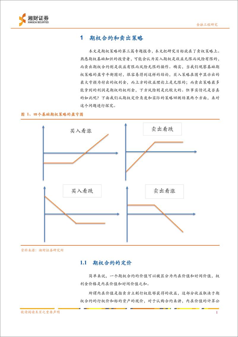 《期权系列专题三：基于隐含波动率与标的价格反向变动 的卖权策略-20220629-湘财证券-17页》 - 第4页预览图