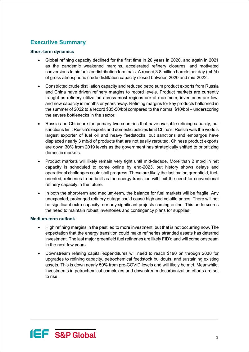 《IEF-炼油行业洞察力报告：行业扩张加剧市场波动（英）-2022.9-26页》 - 第5页预览图