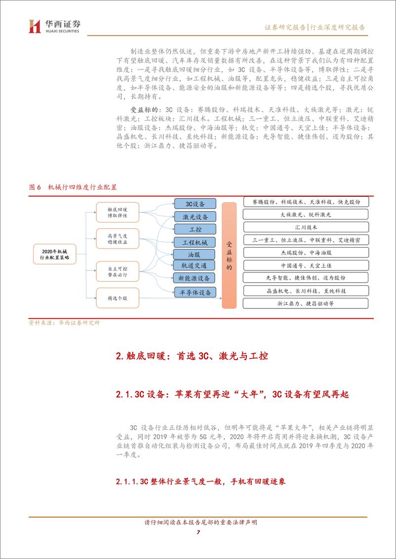 《机械行业202年年度策略：触底回暖博弹性，龙头配置稳收益，自主可控势在必行-20191123-华西证券-47页》 - 第8页预览图