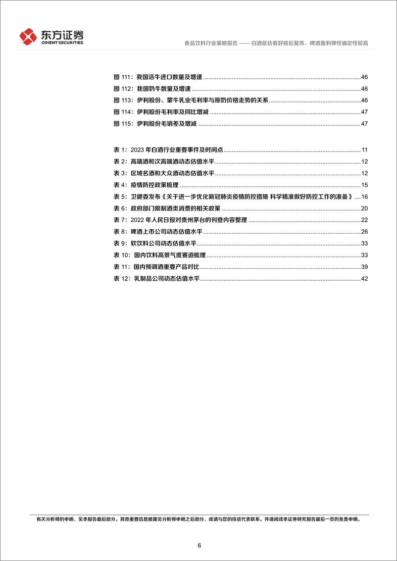 《食品饮料行业2023年度投资策略：白酒低估看好疫后复苏，啤酒盈利弹性确定性较高-20221122-东方证券-50页》 - 第7页预览图