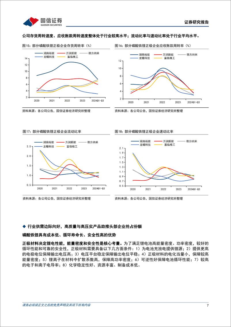 《万润新能(688275)技术优势提振市场份额，一体化与出海布局助力长期成长-241216-国信证券-23页》 - 第7页预览图