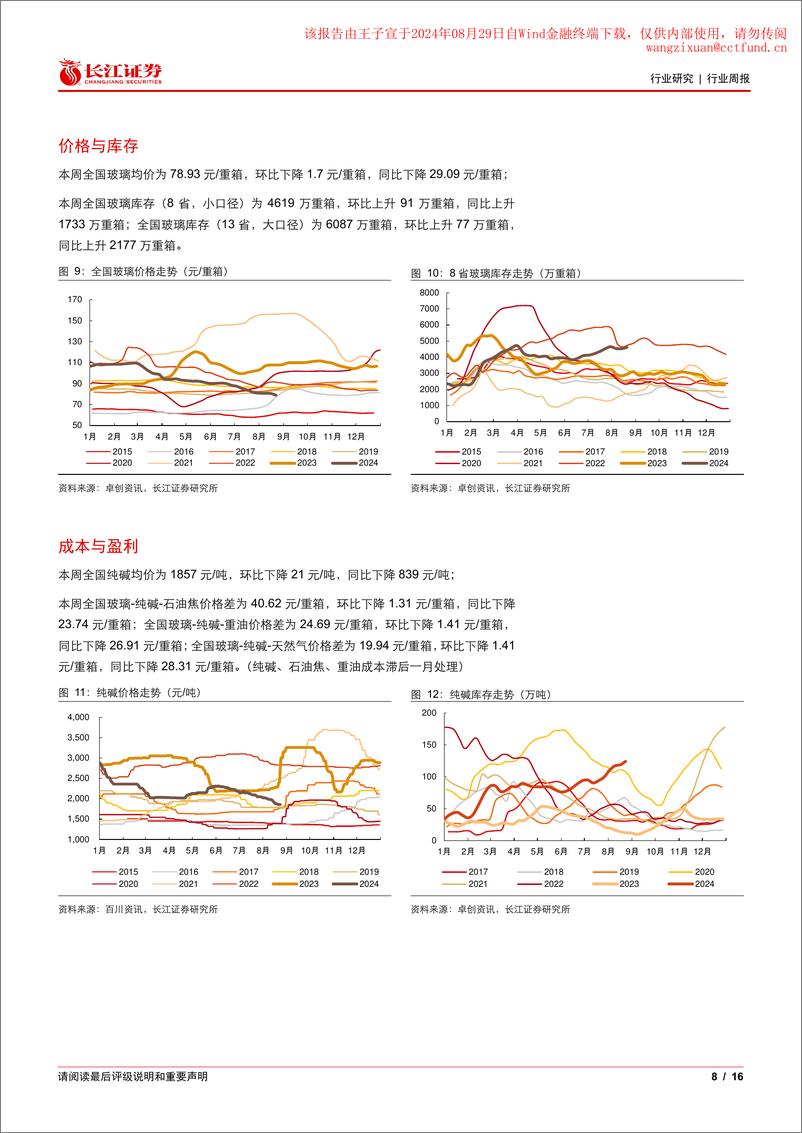 《建材行业周专题2024W33：关注房屋养老金制度试点启动-240827-长江证券-16页》 - 第8页预览图