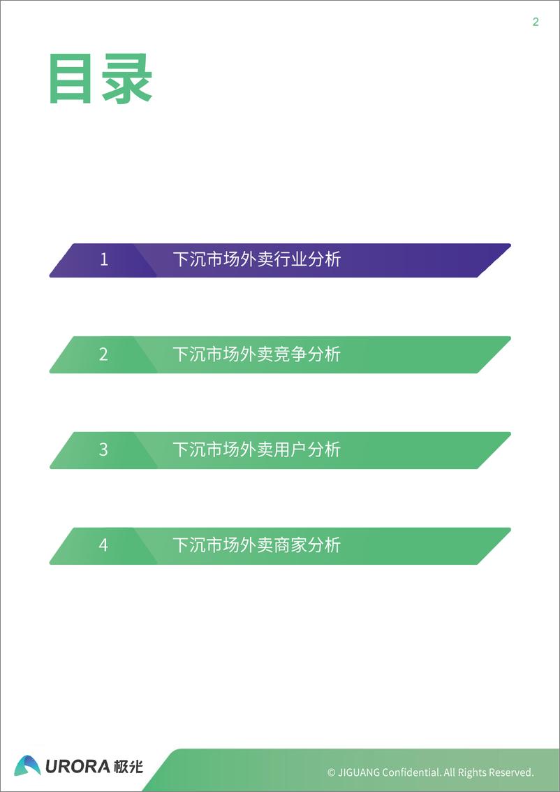 《外卖行业下沉市场分析报告》 - 第2页预览图