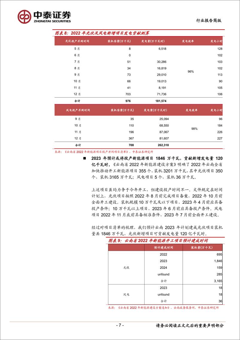 《有色金属行业金属观察：数据测云南电力瓶颈影响电解铝产能释放几何？-20221121-中泰证券-16页》 - 第8页预览图