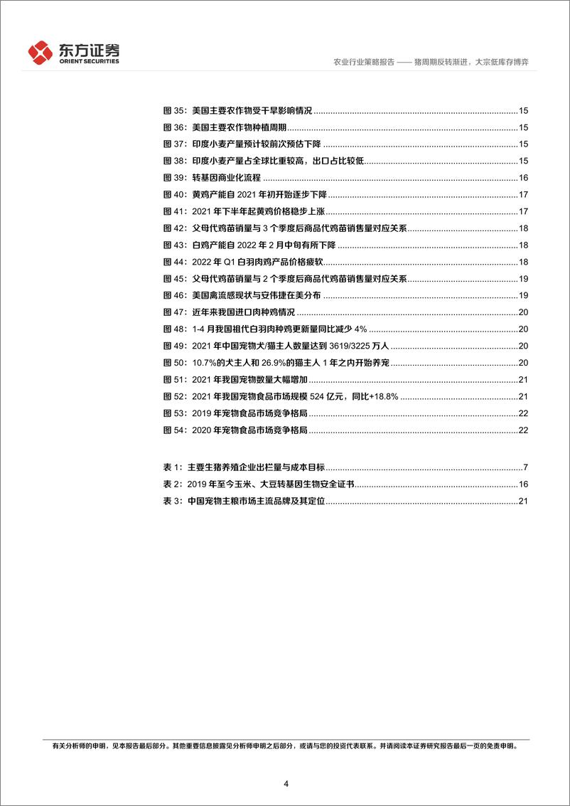 《农业2022年中期策略报告：猪周期反转渐进，大宗低库存博弈-20220528-东方证券-25页》 - 第5页预览图