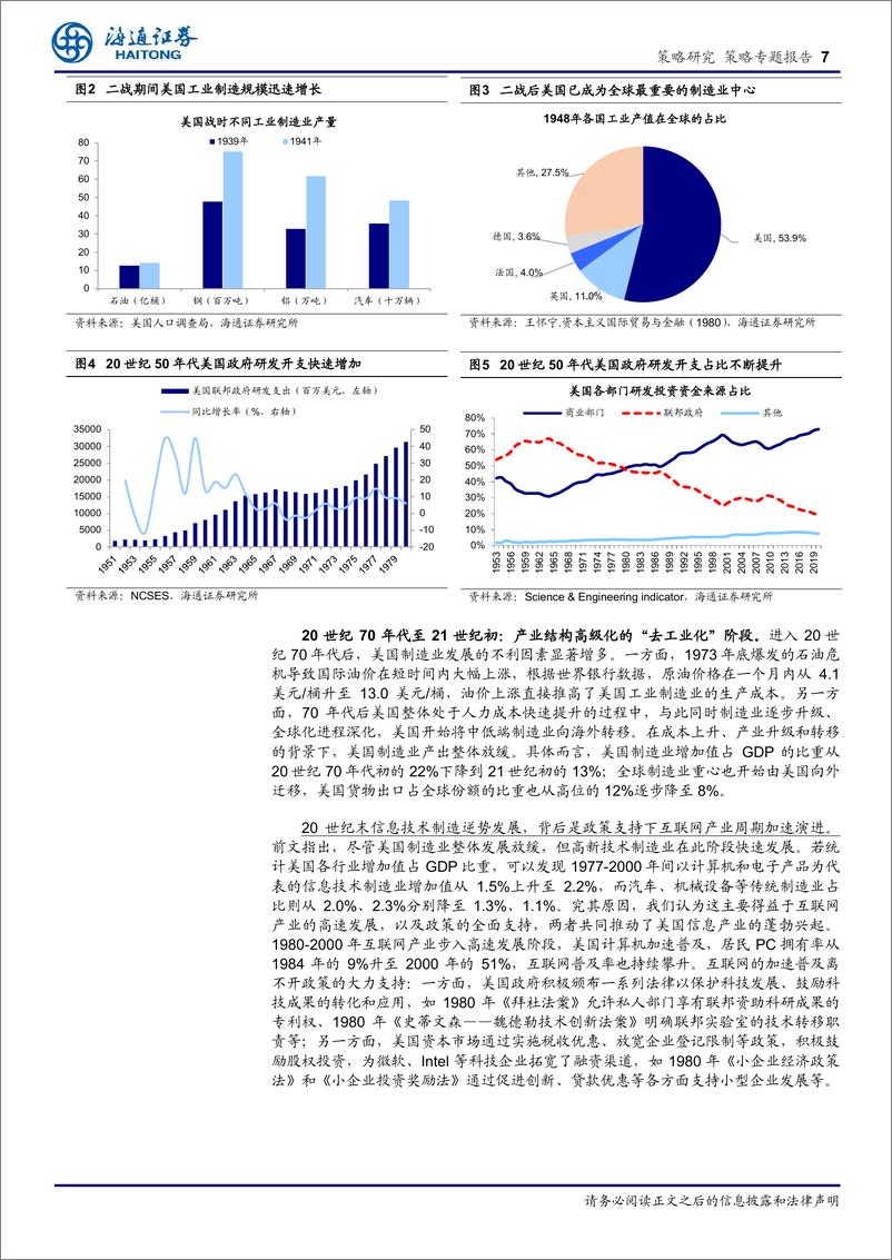 《制造业高端化研究系列2：美国，产业政策引导，科技创新驱动-241121-海通证券-19页》 - 第7页预览图