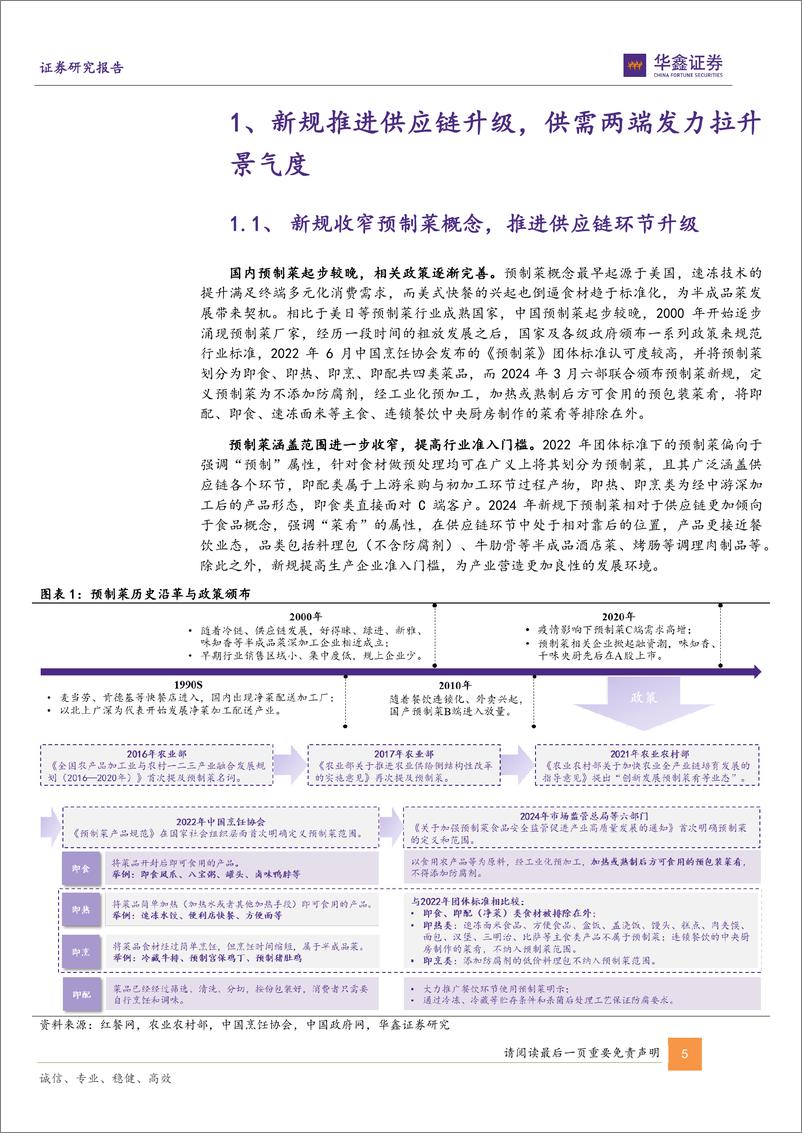 《华鑫证券-预制菜行业深度报告_新规重构行业标准_再看市场格局演化》 - 第5页预览图