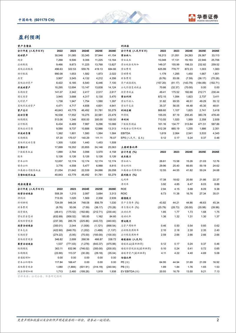 《中国西电(601179)一次设备龙头，业务、管理双翼共振-241222-华泰证券-35页》 - 第2页预览图