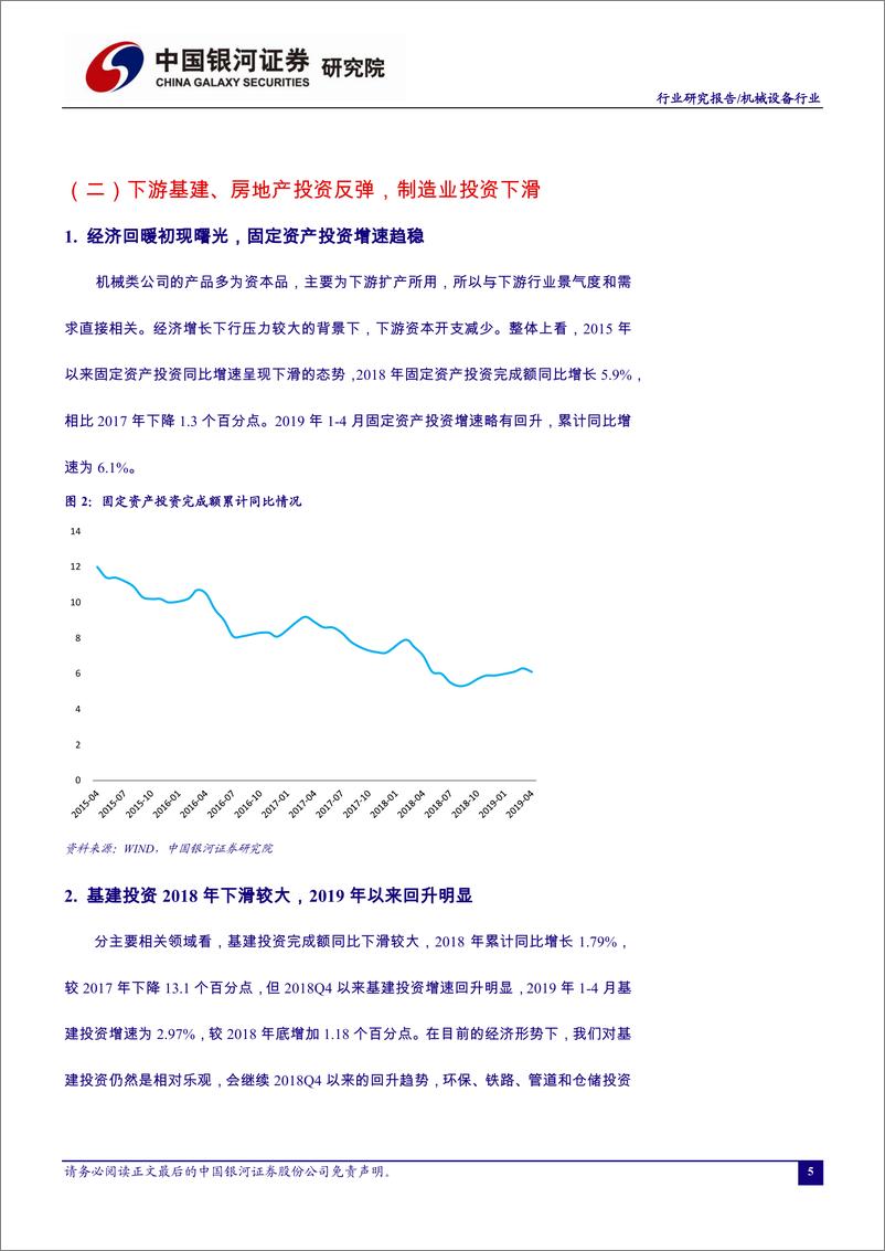 《机械设备行业5月行业动态报告：工程机械销量增速放缓，贸易战对高端装备制造业影响较小-20190527-银河证券-38页》 - 第8页预览图