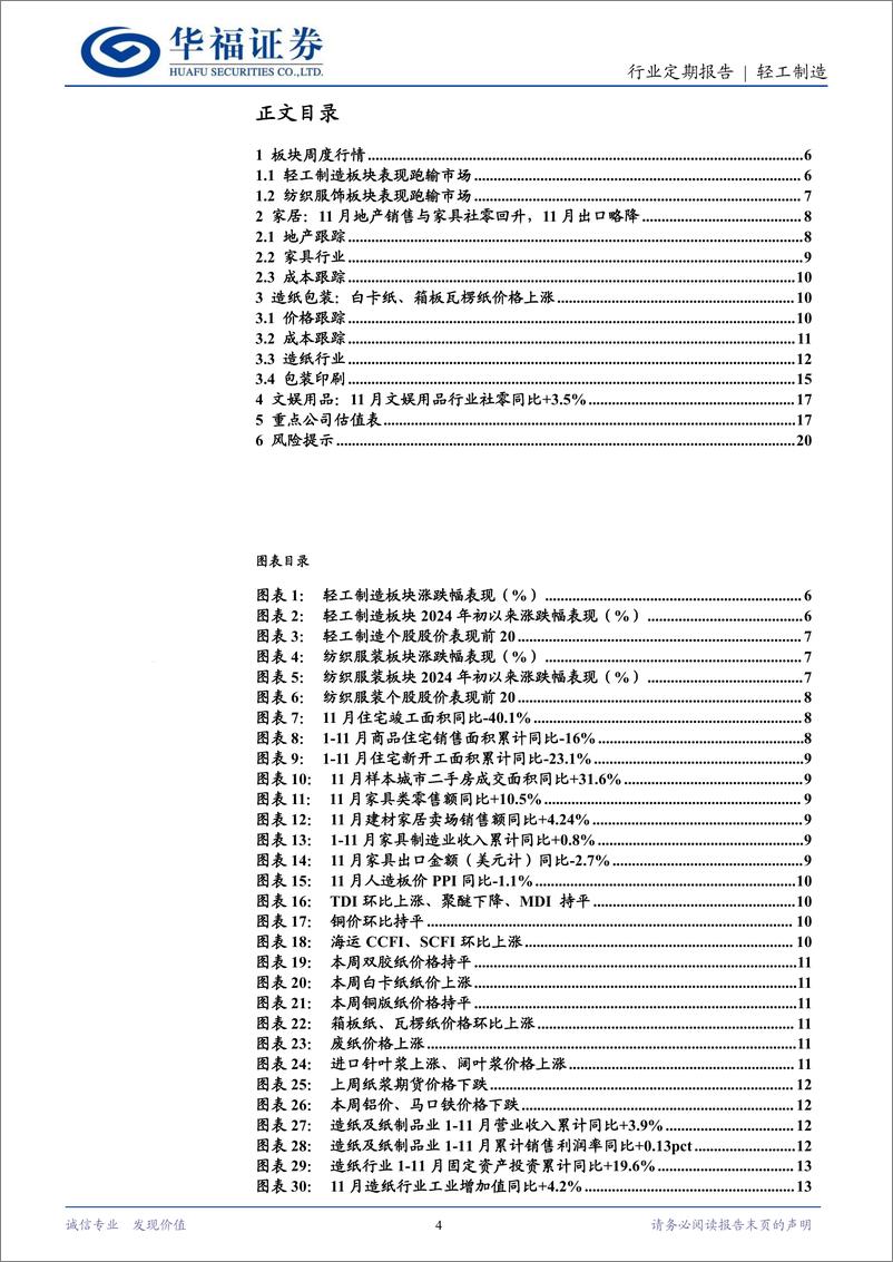 《轻工制造行业定期报告：Suzano宣布1月浆价上涨，思摩尔发布股权激励-241229-华福证券-21页》 - 第4页预览图