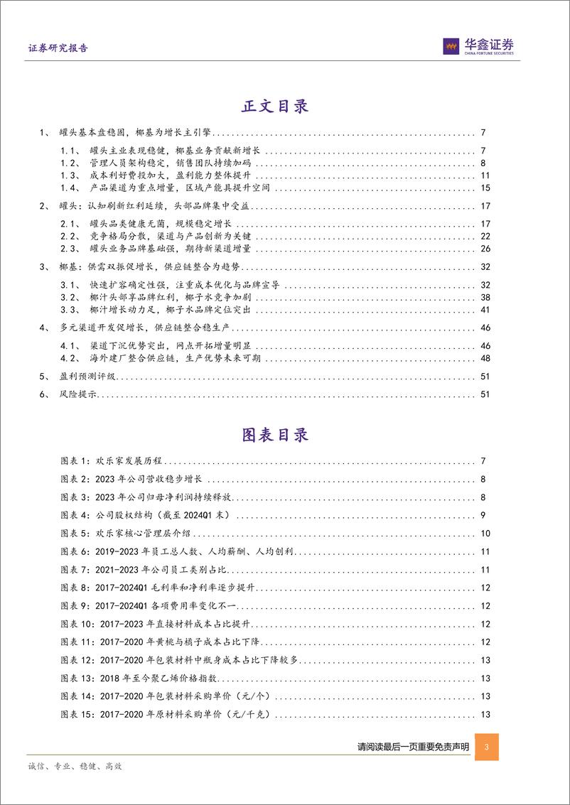 《欢乐家-300997.SZ-公司深度报告：罐头筑牢本源，椰基聚势发力-20240603-华鑫证券-55页》 - 第3页预览图