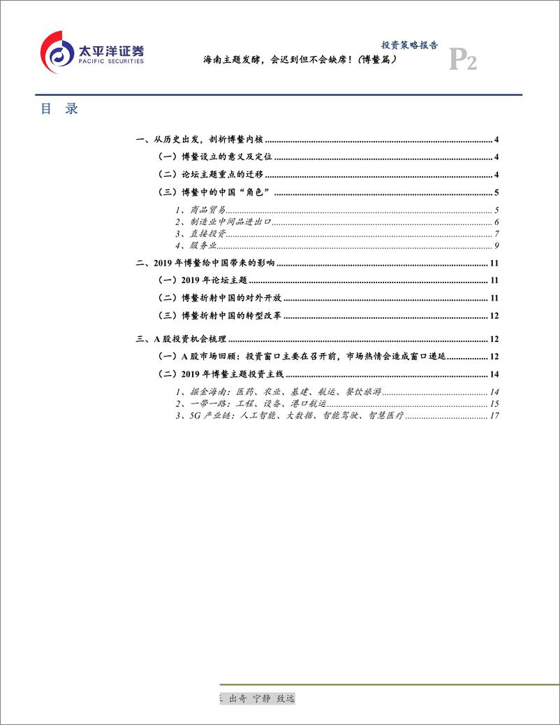 《海南主题发酵，会迟到但不会缺席！（博鳌篇）-20190403-太平洋证券-19页》 - 第3页预览图