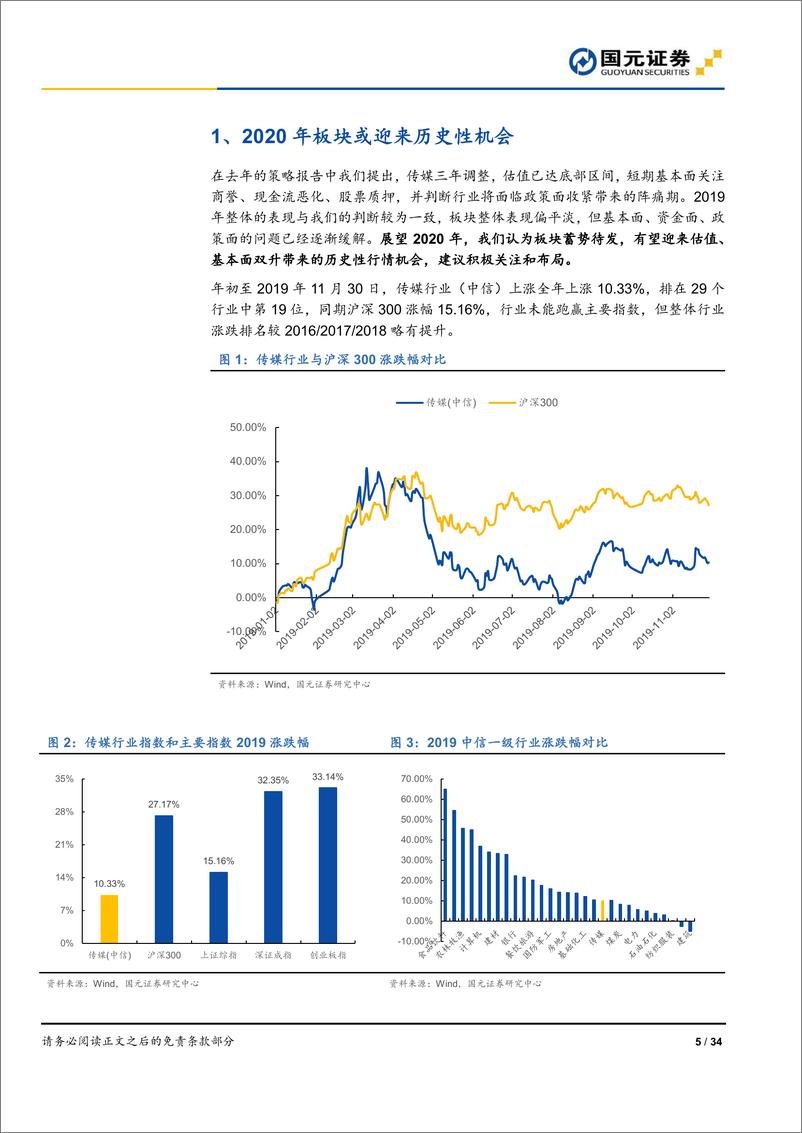 《传媒行业2020年策略报告：拨开云雾，蓄势待发-20191211-国元证券-34页》 - 第6页预览图