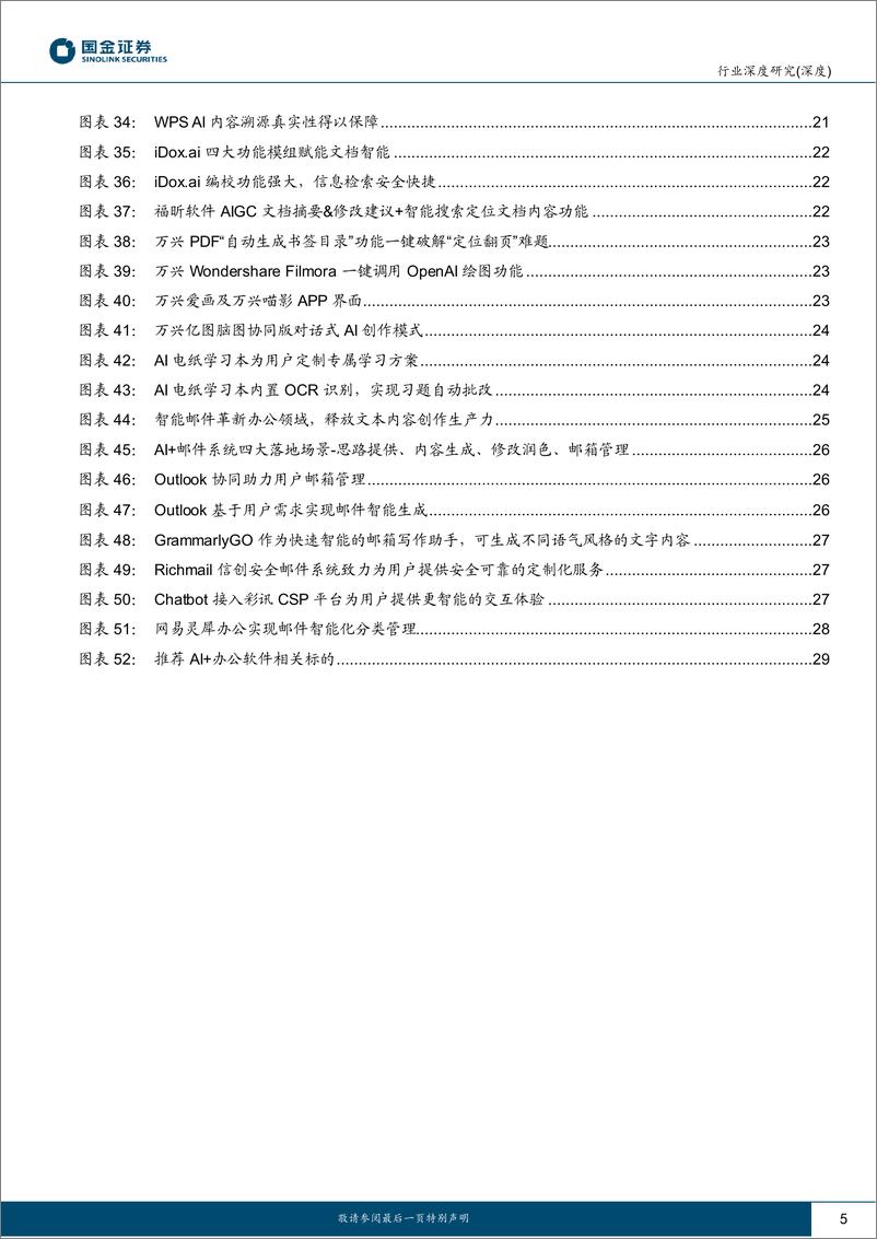 《计算机行业AI应用端行业研究：AI+办公软件，引领新一轮AIGC生产力革命-20230709-国金证券-31页》 - 第6页预览图