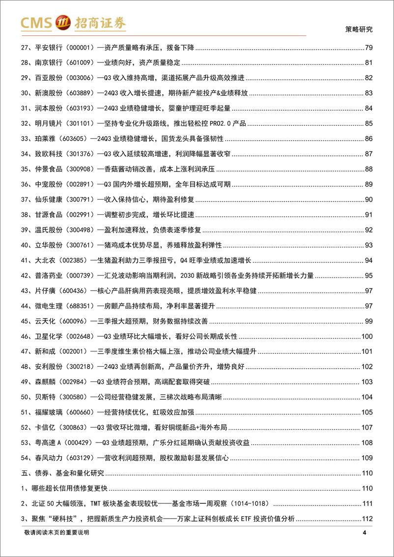 《招商研究一周回顾-241025-招商证券-118页》 - 第4页预览图