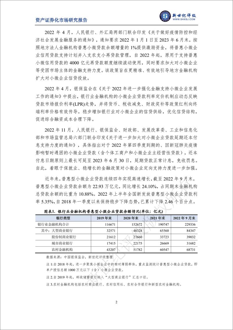 《新世纪评级-2022年银行间市场微小企业贷款资产支持证券市场运行情况-12页》 - 第3页预览图