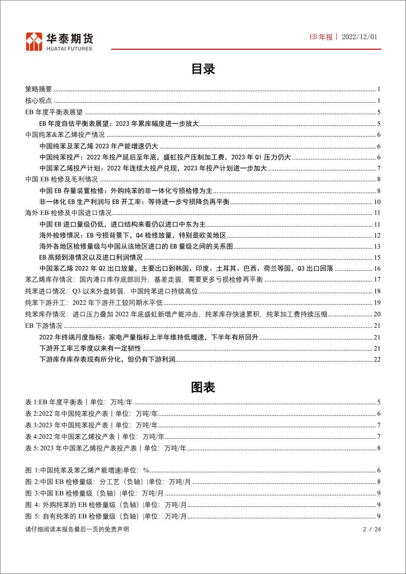 《EB年报：2023年纯苯及苯乙烯投产压力仍大-20221201-华泰期货-24页》 - 第3页预览图