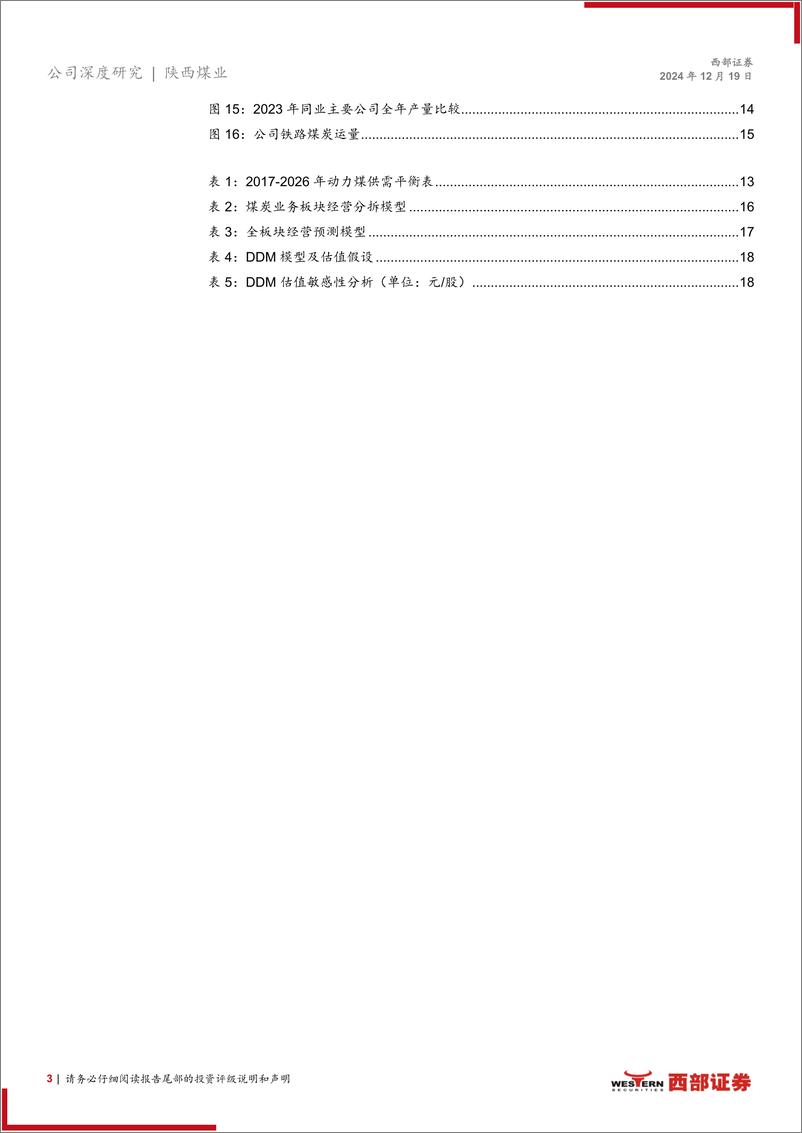 《陕西煤业(601225)首次覆盖报告：西北明珠，行稳致远-241219-西部证券-21页》 - 第3页预览图