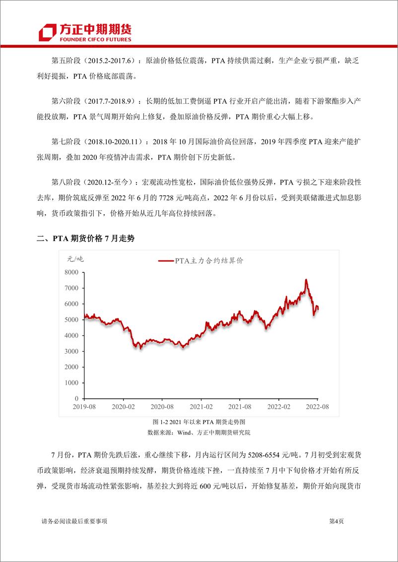 《PTA7月行情回顾与8月展望：八月供需矛盾不大，成本继续主导PTA绝对价格-20220807-方正中期期货-25页》 - 第5页预览图