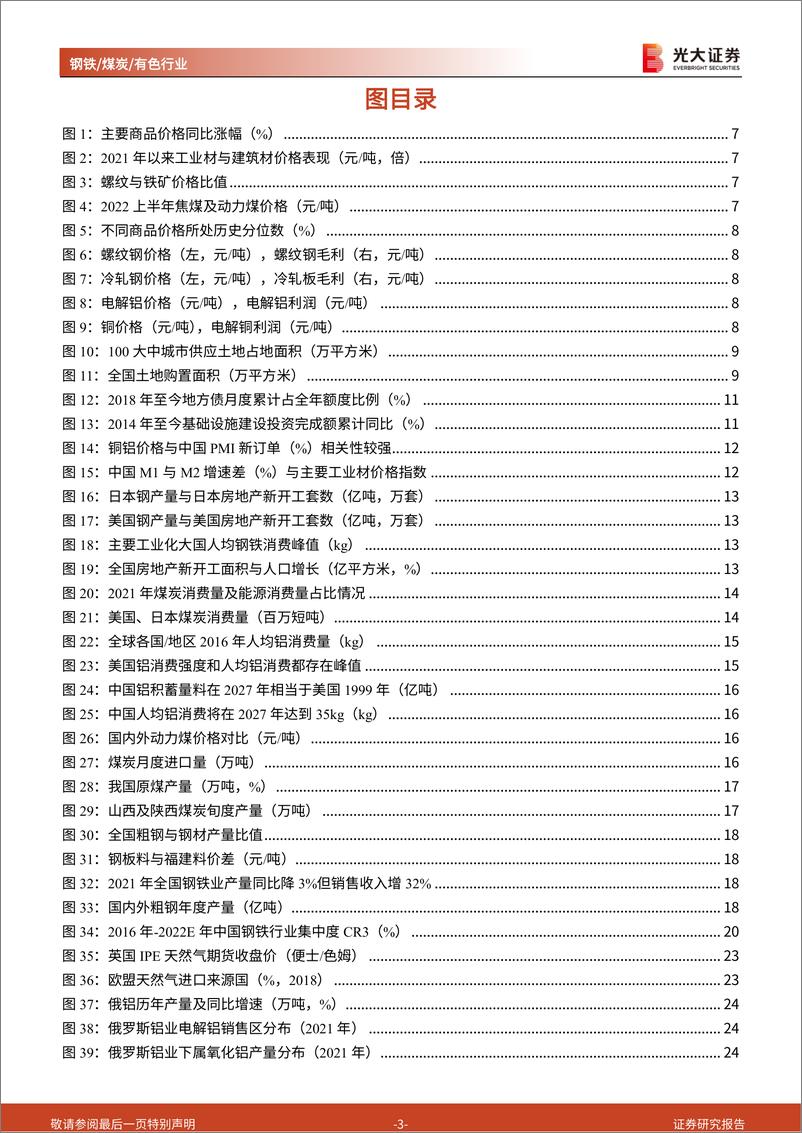 《钢铁煤炭有色行业2022年中期投资策略：需求恢复进程主导下半年投资机会-20220616-光大证券-63页》 - 第4页预览图