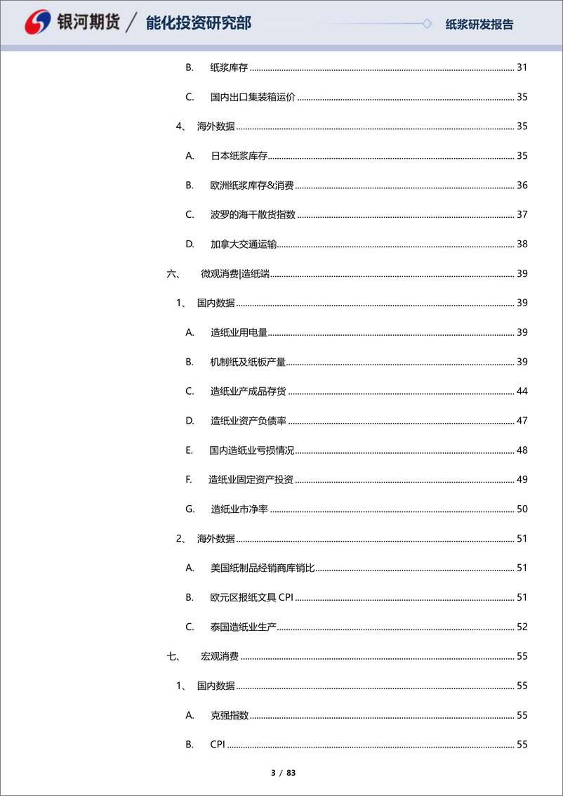 《纸浆月报：海外供需平衡回落，套利端释放流动性-20230226-银河期货-83页》 - 第4页预览图