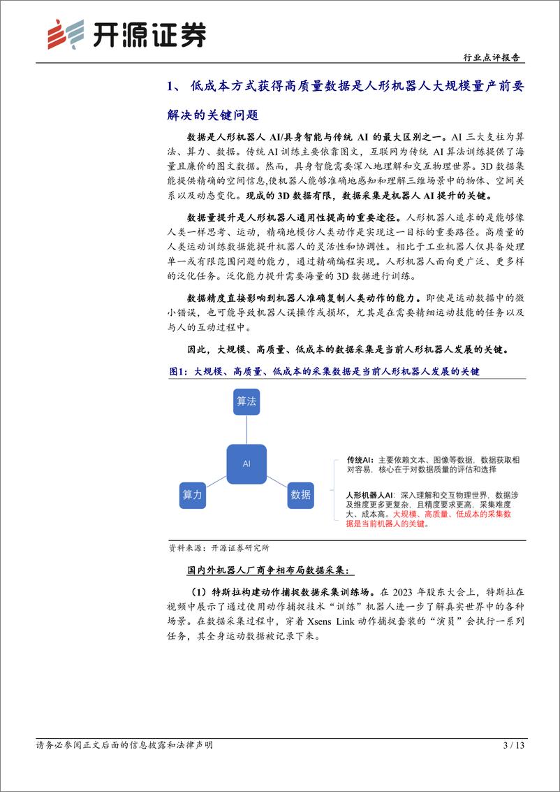 《机械设备行业点评报告：动作捕捉，人形机器人数据采集利器-241230-开源证券-13页》 - 第3页预览图