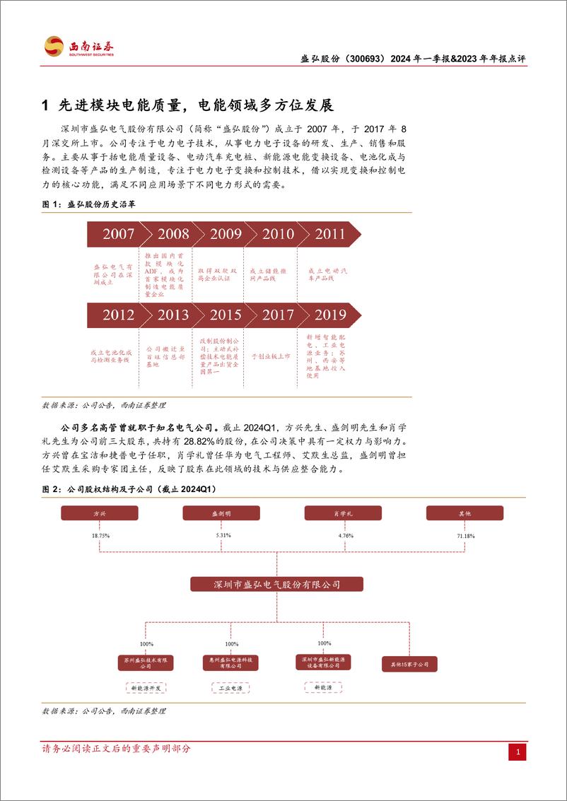 《盛弘股份-300693.SZ-储能＋充电桩迎双轮驱动，新产能投放在即-20240513-西南证券-18页》 - 第4页预览图